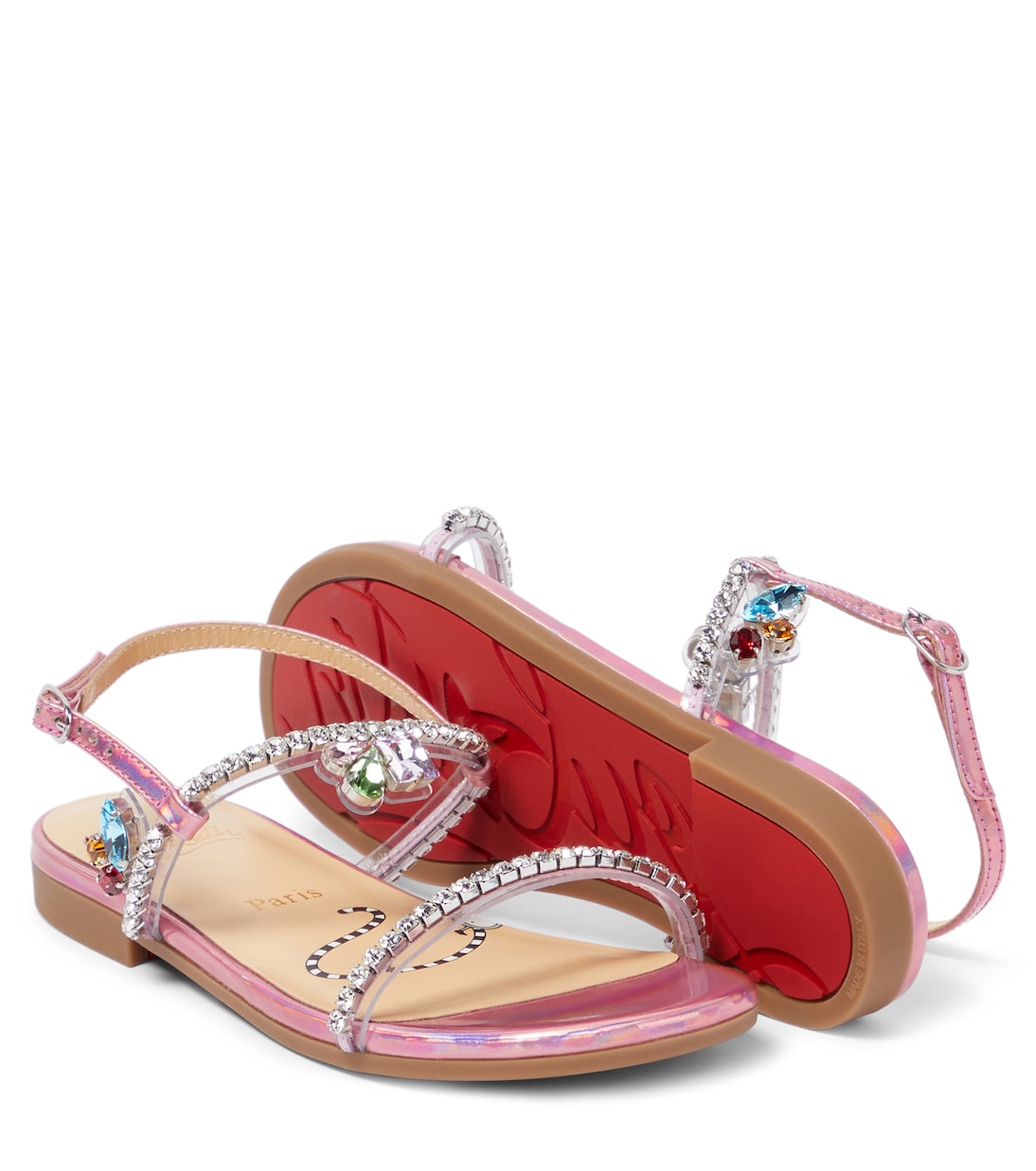 Miniqueenie embellished sandals | Christian Louboutin Kids