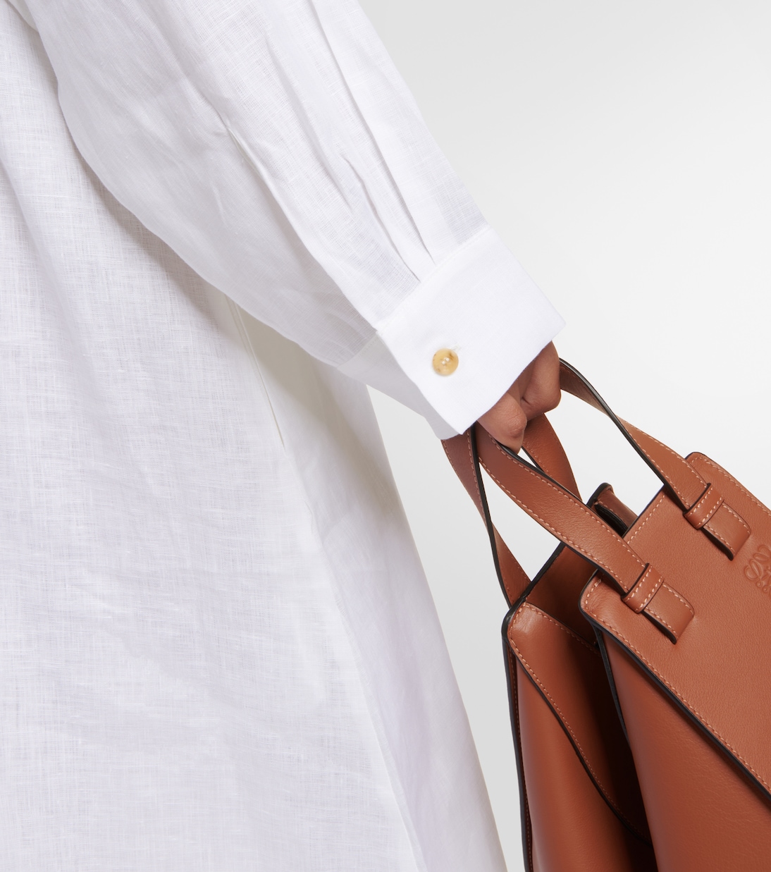 Linen midi dress | Asceno