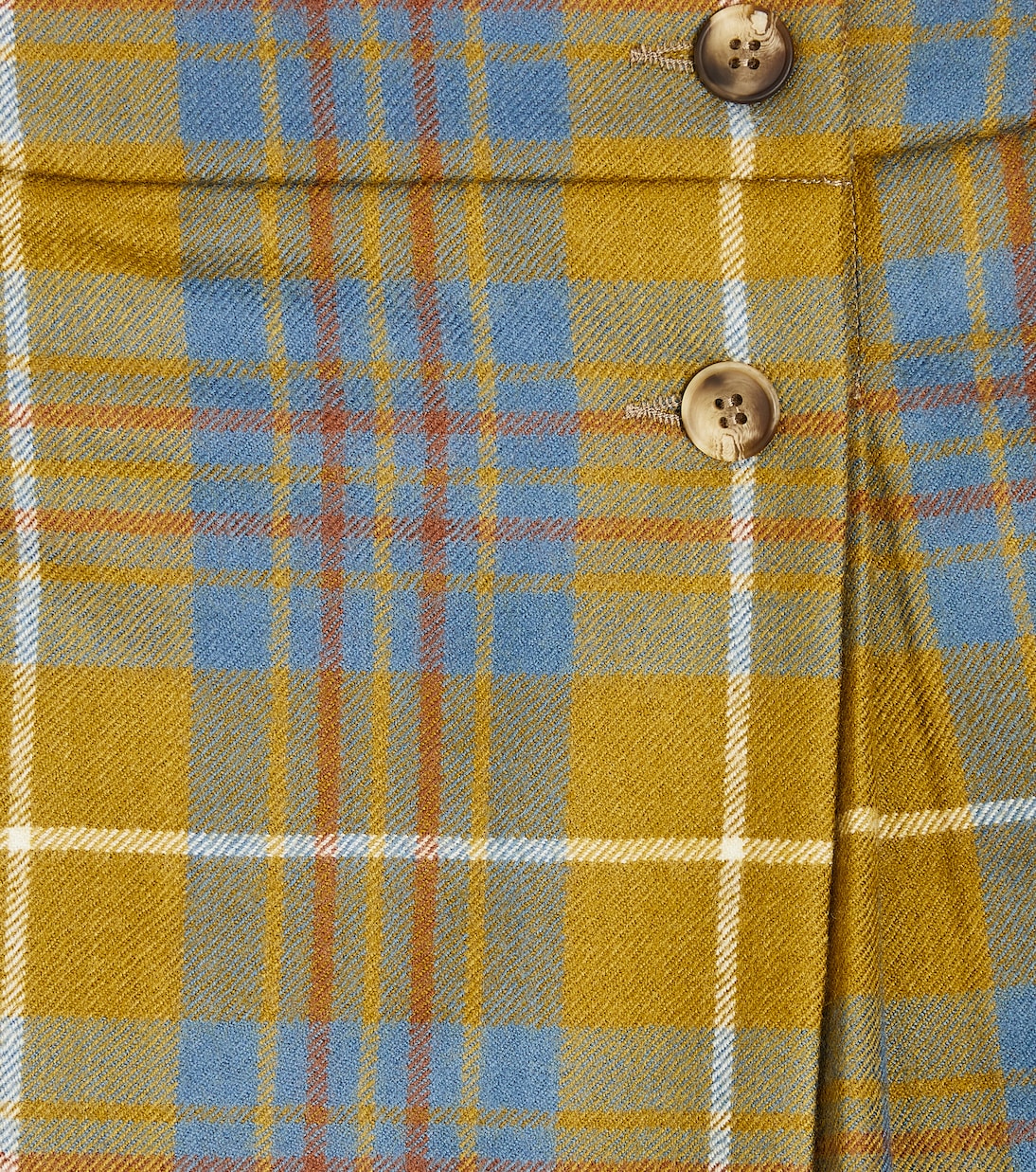 Talissa checked pleated wool skirt | Bonpoint