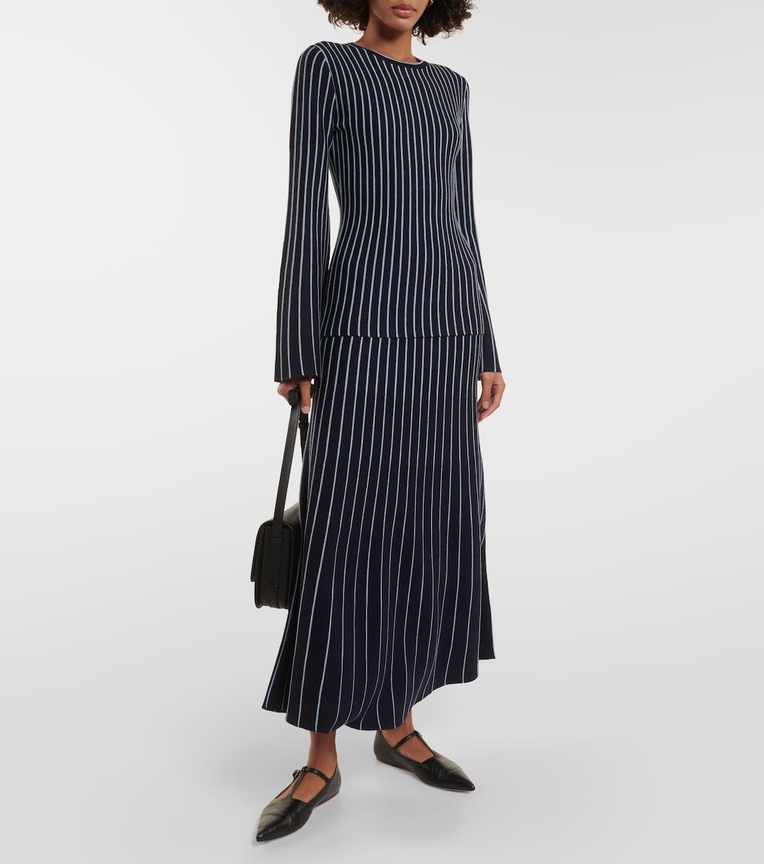 Phelan striped wool and silk maxi skirt | Gabriela Hearst