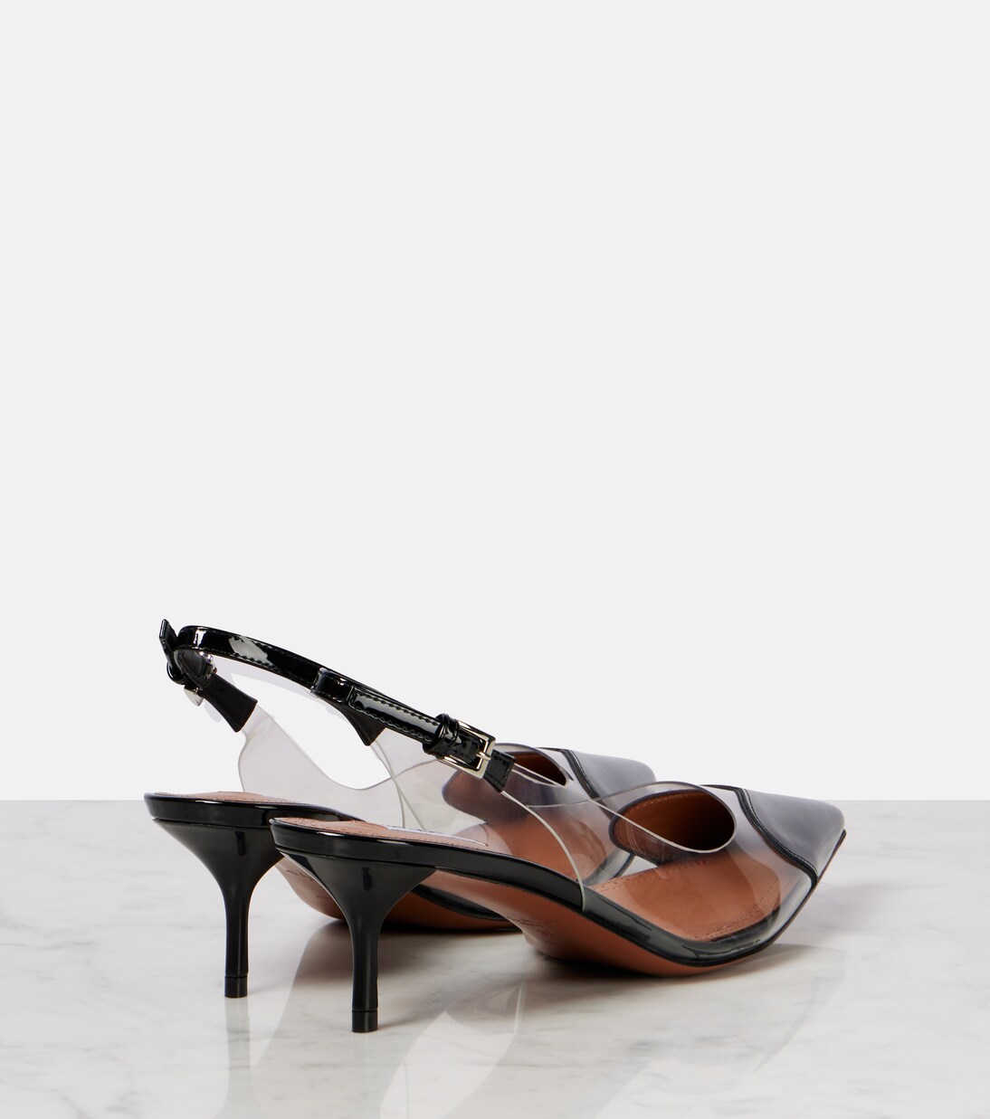 Slingback-Pumps Cœur mit Lackleder | Alaïa