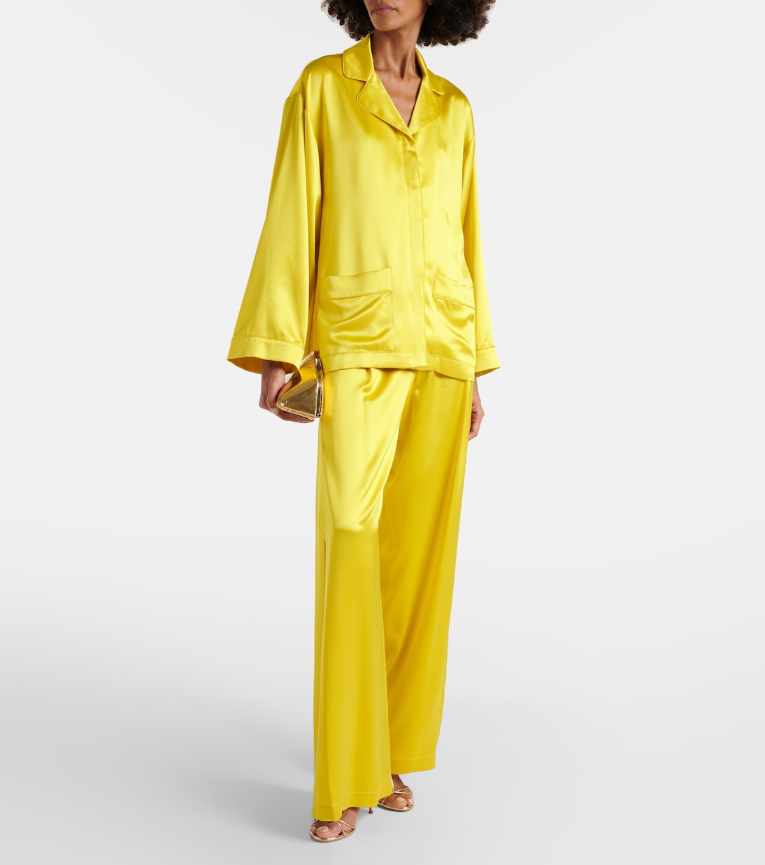 Pyjama-Hemd Elegante Vasaio aus Seide | Max Mara