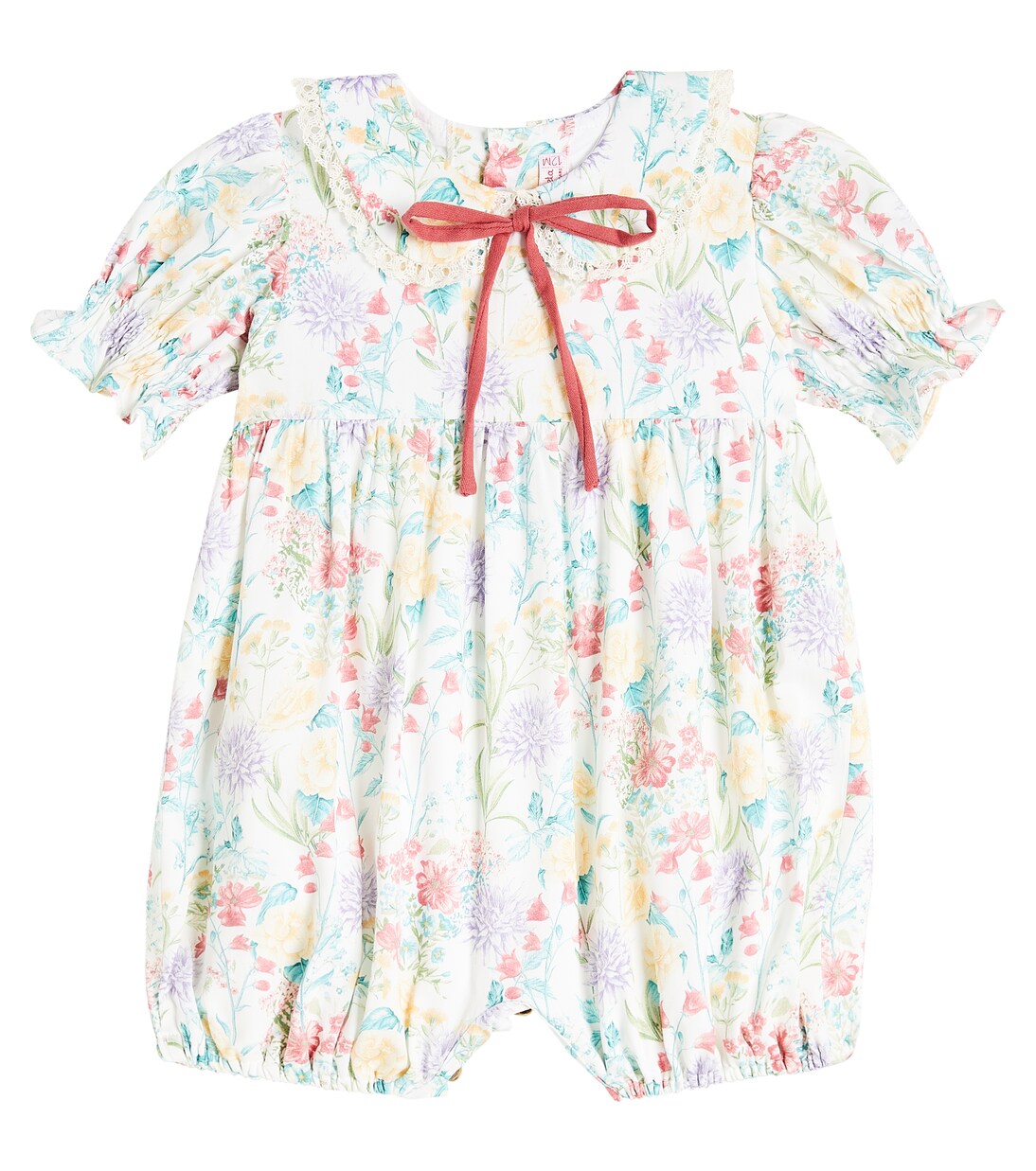 Baby Eloisa printed cotton playsuit | La Coqueta