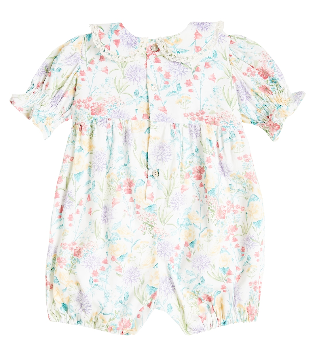 Baby Eloisa printed cotton playsuit | La Coqueta
