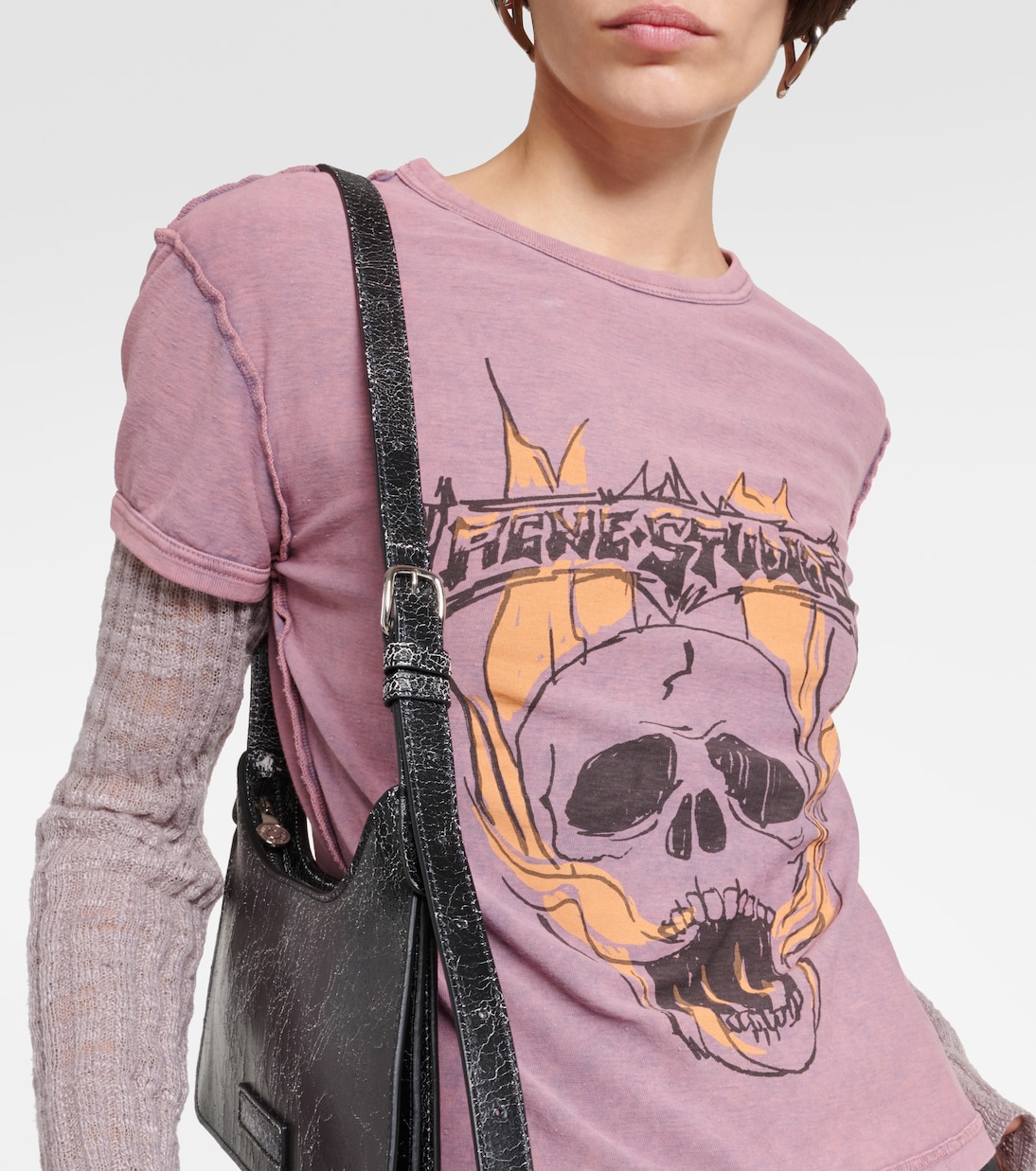 Bedrucktes -Shirt aus Baumwoll-Jersey | Acne Studios