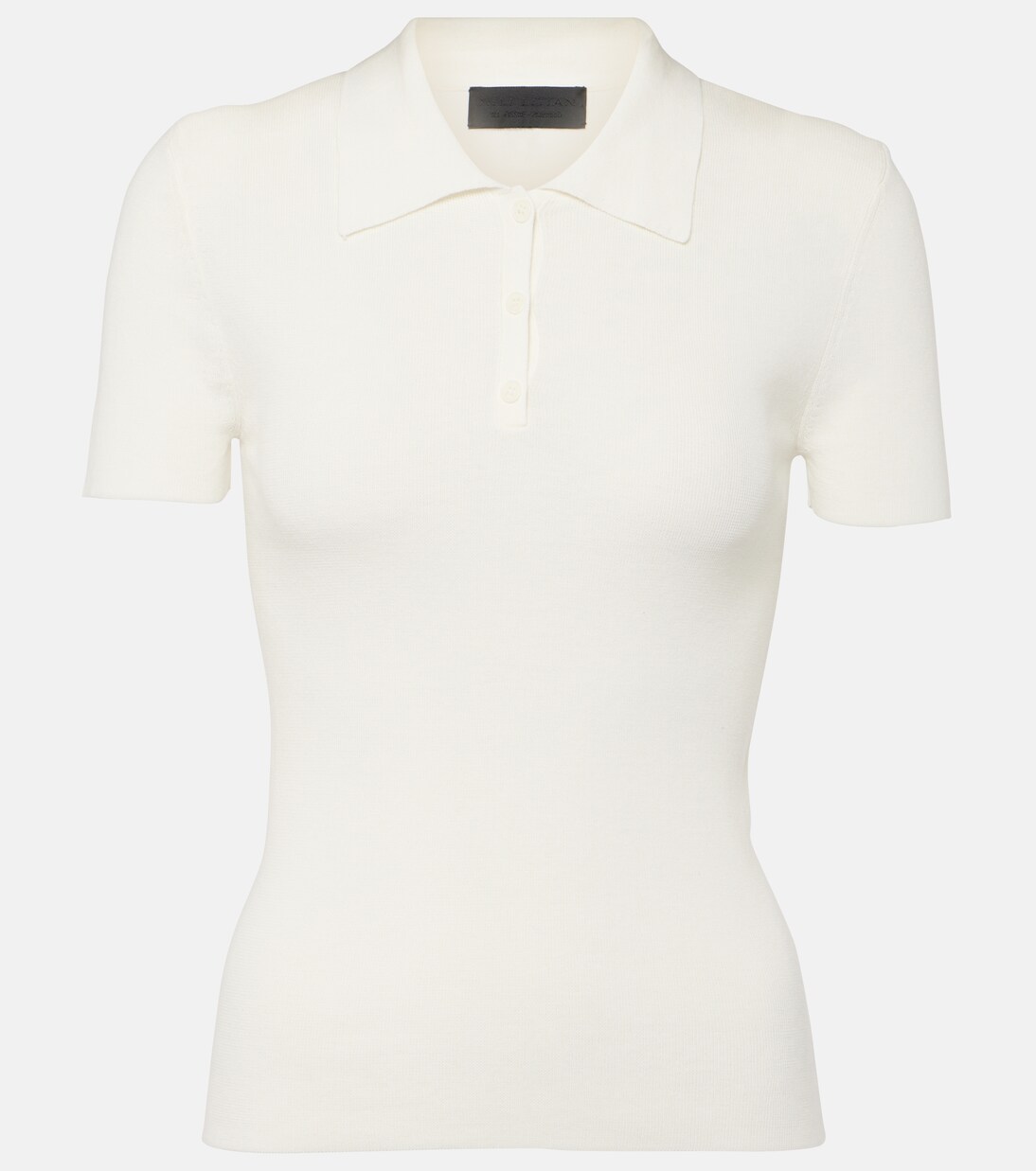Ribbed-knit cotton polo shirt | Nili Lotan