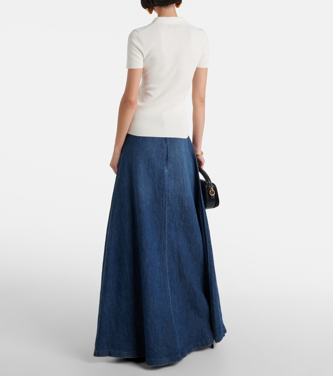 Ribbed-knit cotton polo shirt | Nili Lotan