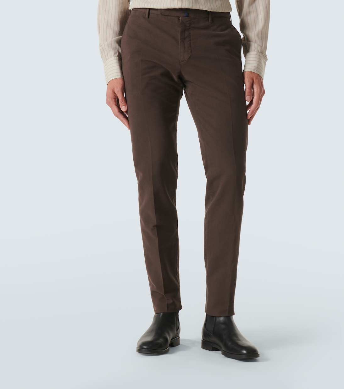 Cotton slim pants | Slowear