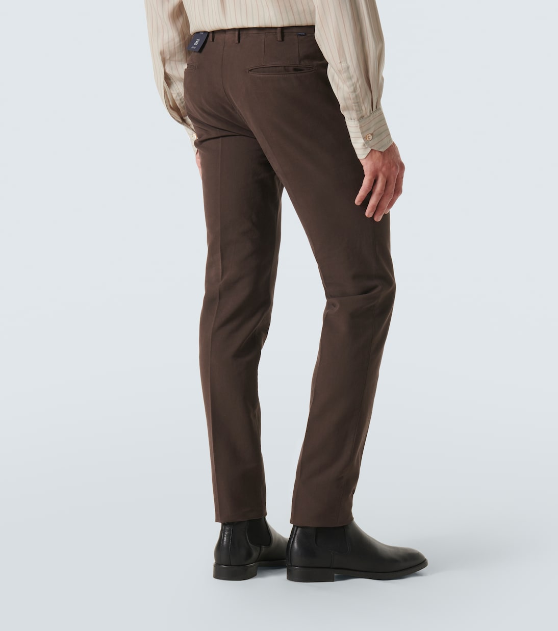 Cotton slim pants | Slowear