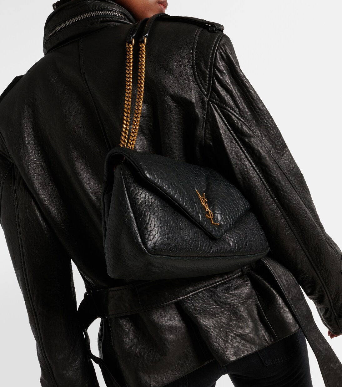 Calypso Medium leather shoulder bag | Saint Laurent