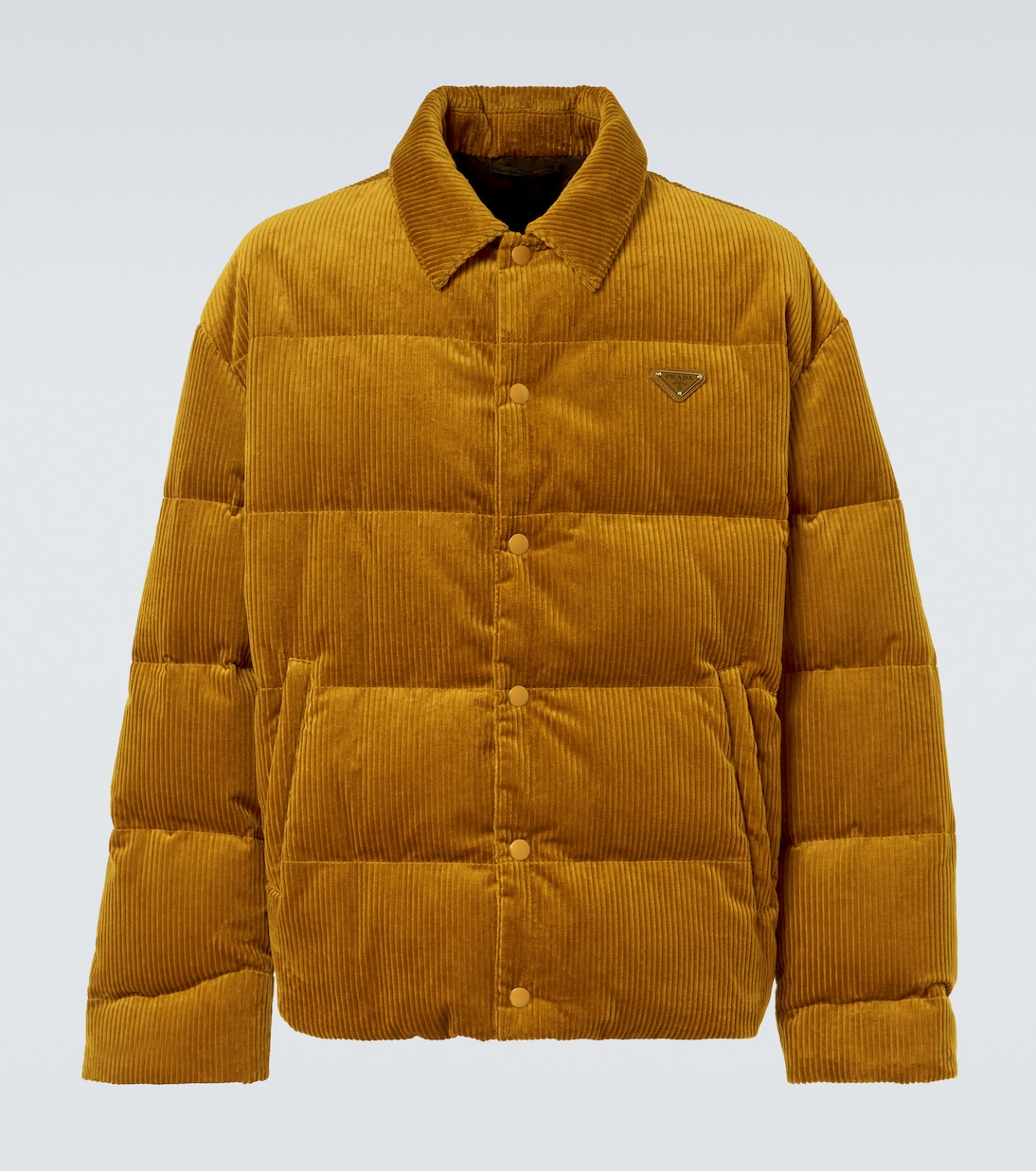 Cotton corduroy puffer jacket | Prada