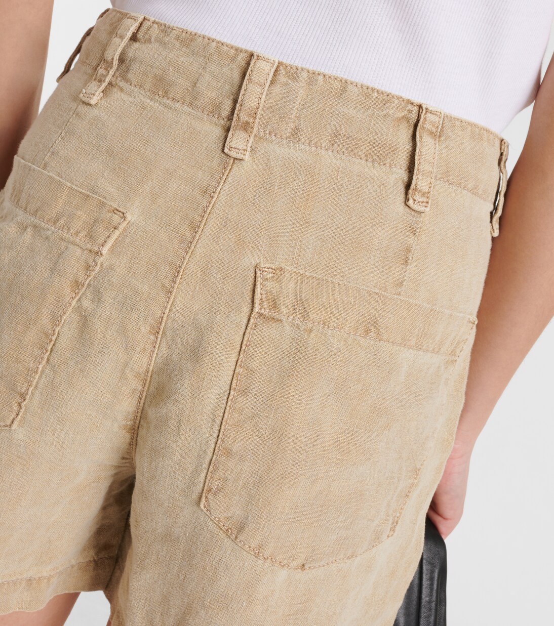 Fallon linen shorts | Velvet