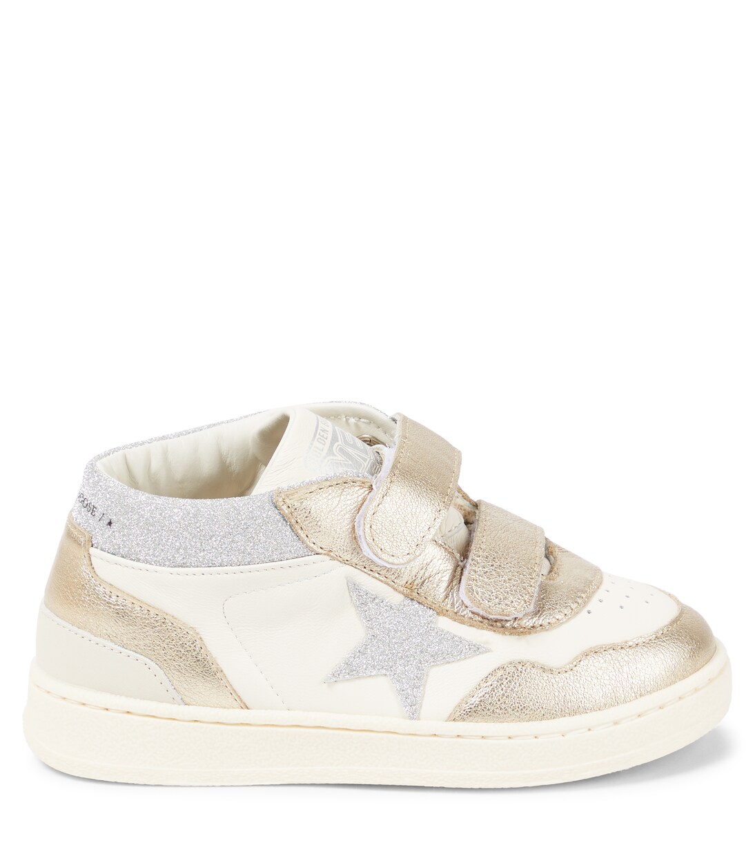June Basket glitter leather sneakers  | Golden Goose Kids