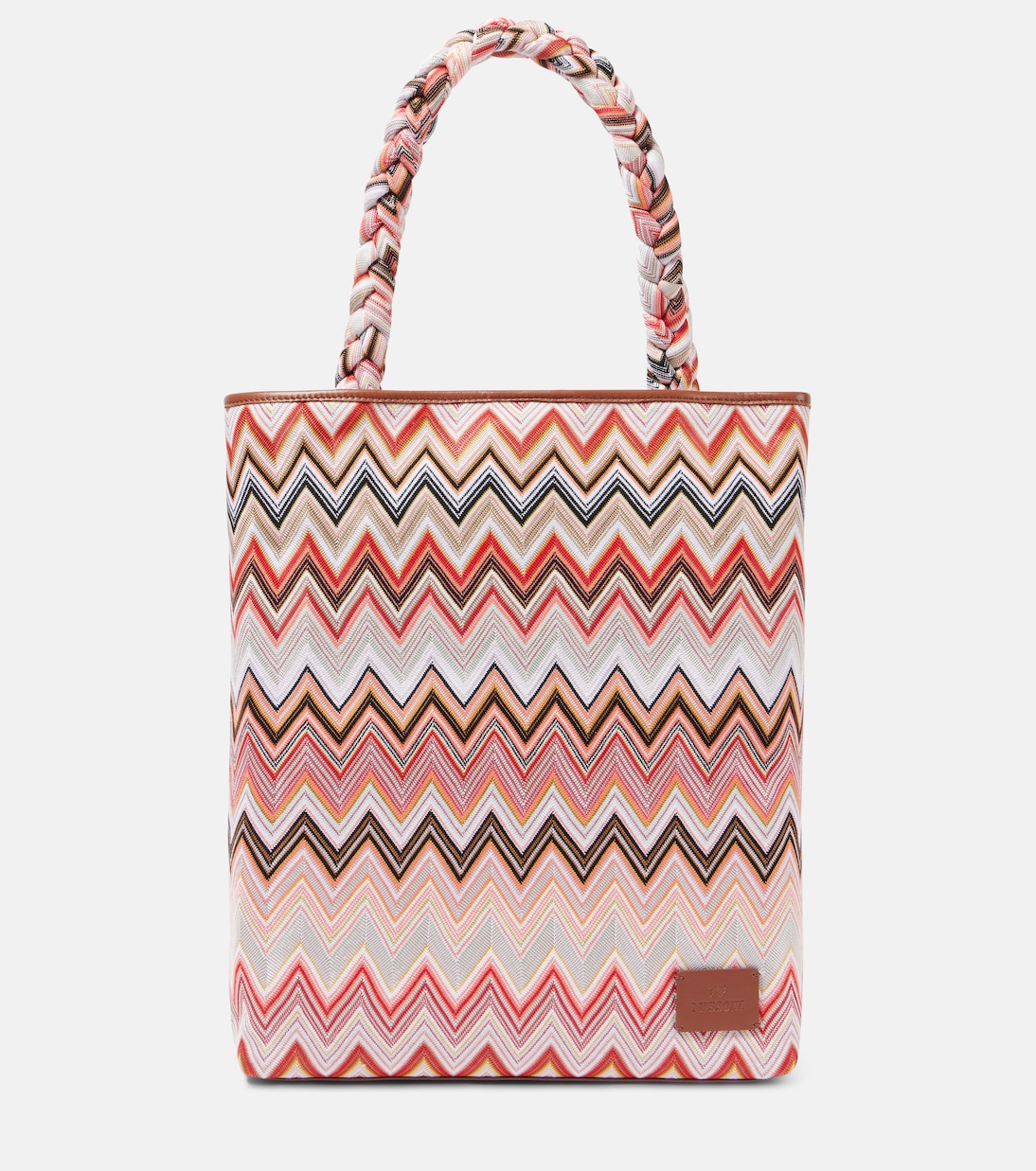 Borsa Zigzag Large con pelle | Missoni