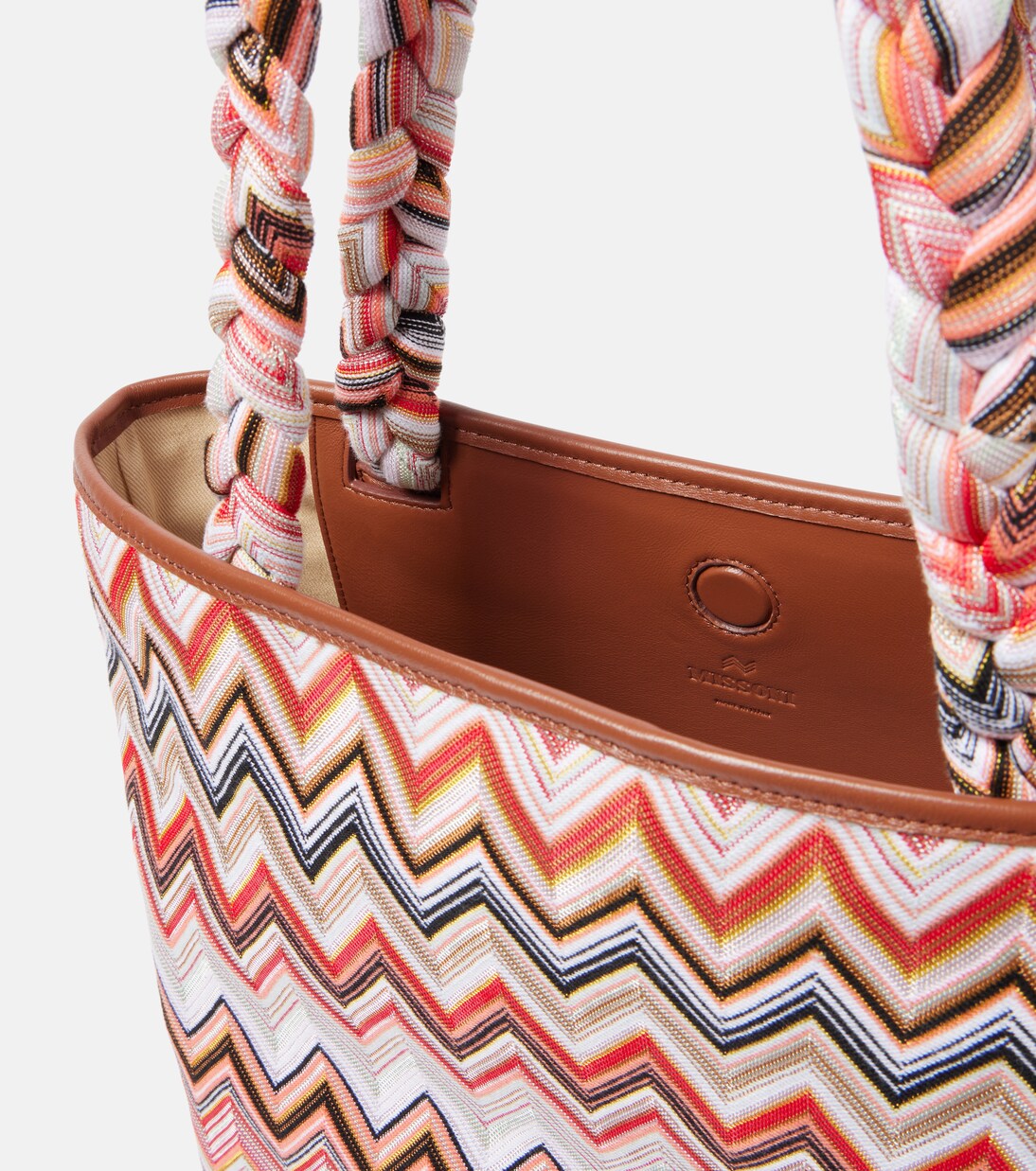 Borsa Zigzag Large con pelle | Missoni
