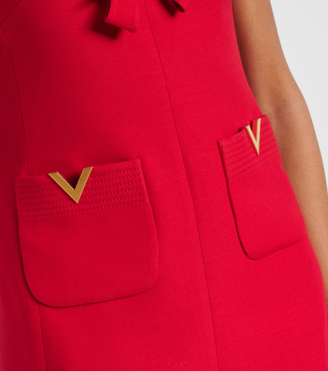Crepe Couture bow-detail minidress | Valentino