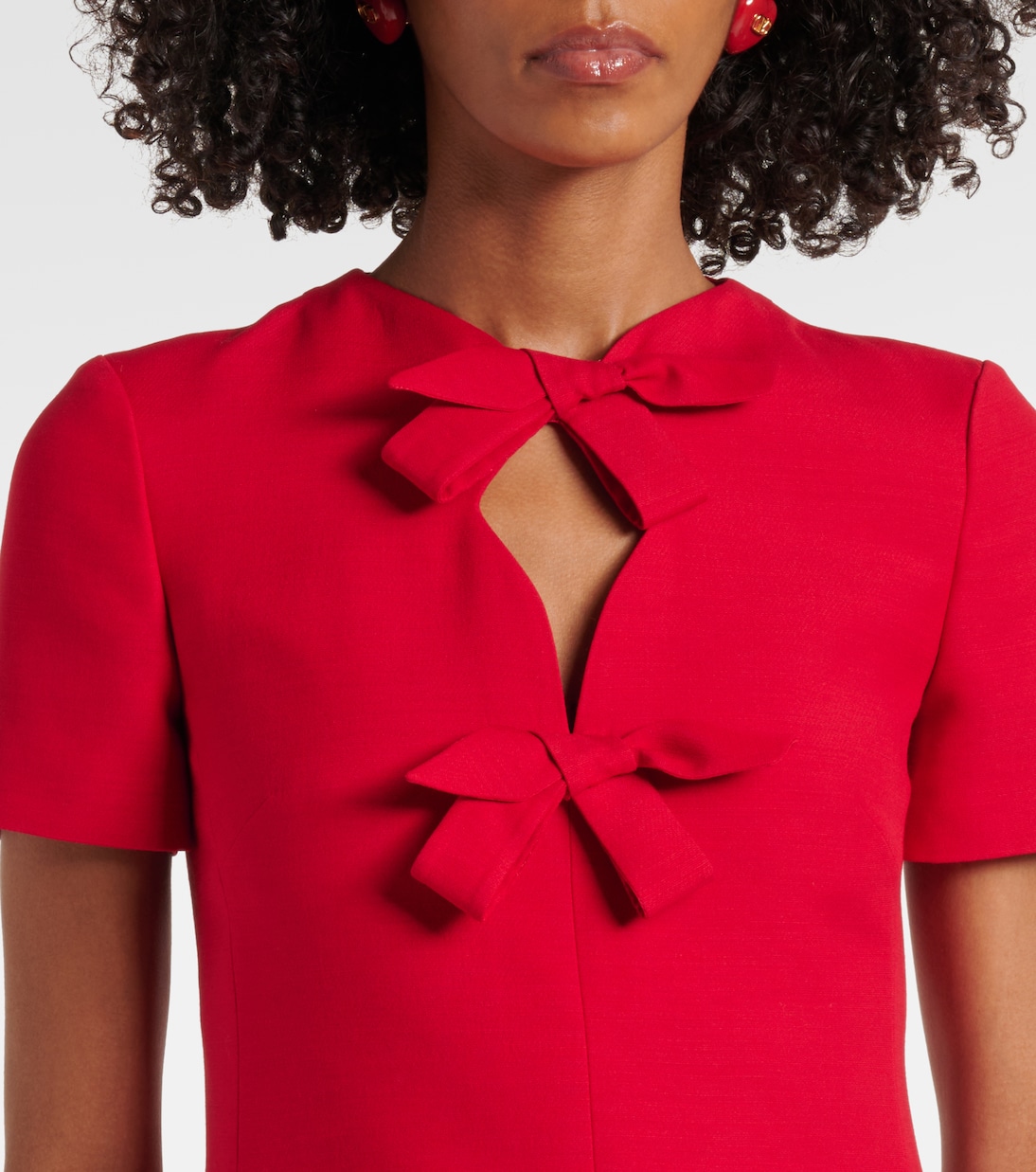 Crepe Couture bow-detail minidress | Valentino