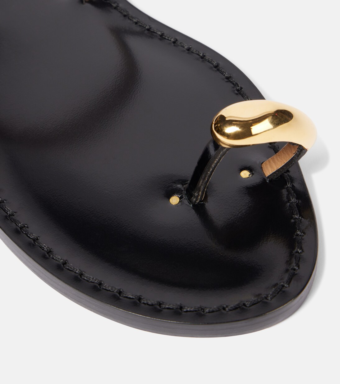 Verzierte Sandalen Kibera aus Leder | Amanu