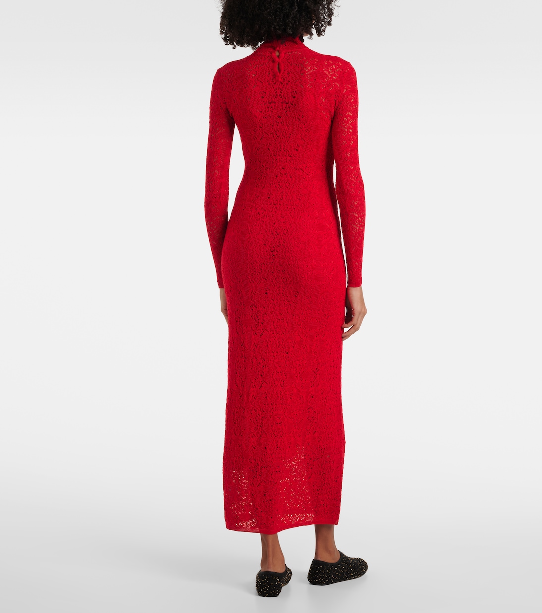 Lethe pointelle wool and silk maxi dress | Gabriela Hearst