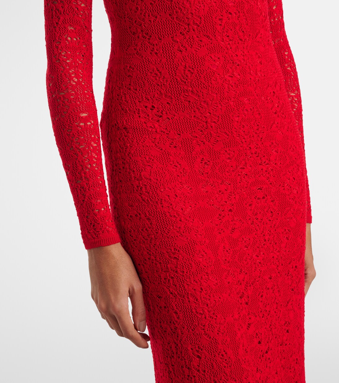 Lethe pointelle wool and silk maxi dress | Gabriela Hearst