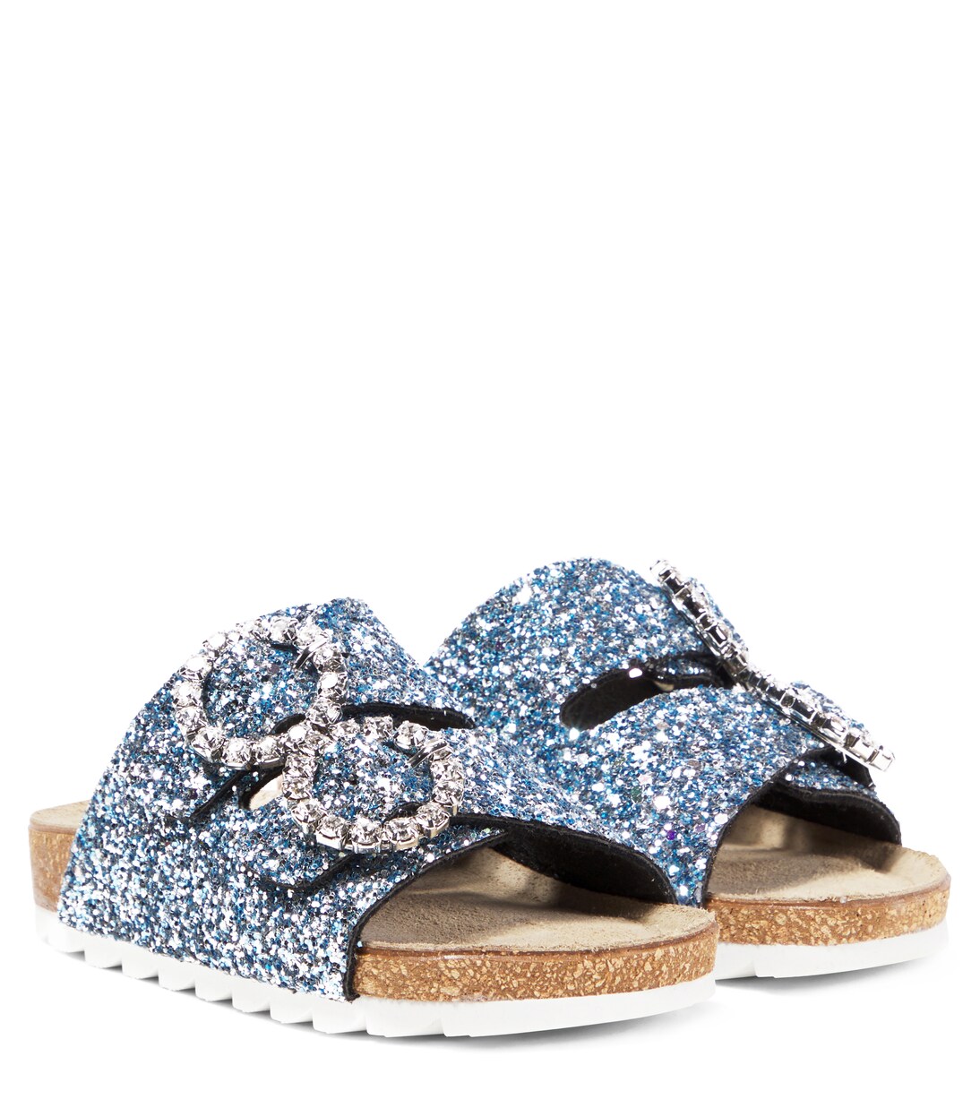 Glitter embellished sandals | Monnalisa