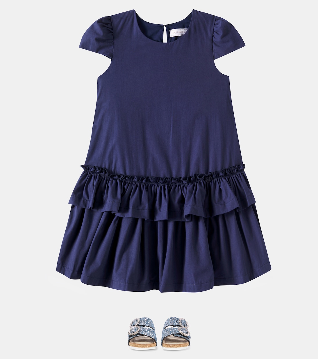 Glitter embellished sandals | Monnalisa