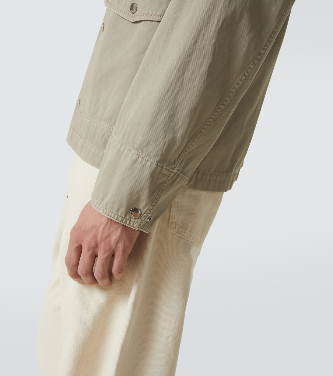 Embroidered cotton twill field jacket | Burberry