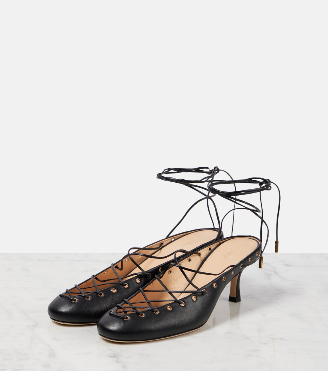 Pumps Ghillies aus Leder | Chloé