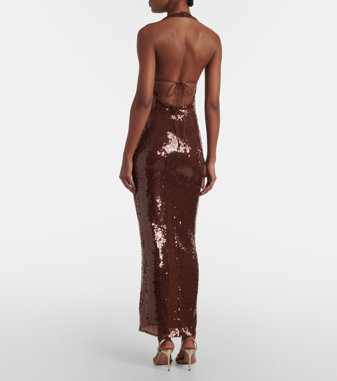 Coralie sequined halterneck gown | The New Arrivals Ilkyaz Ozel