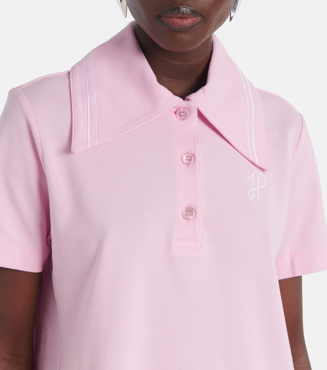 Abito polo in cotone con logo | Patou