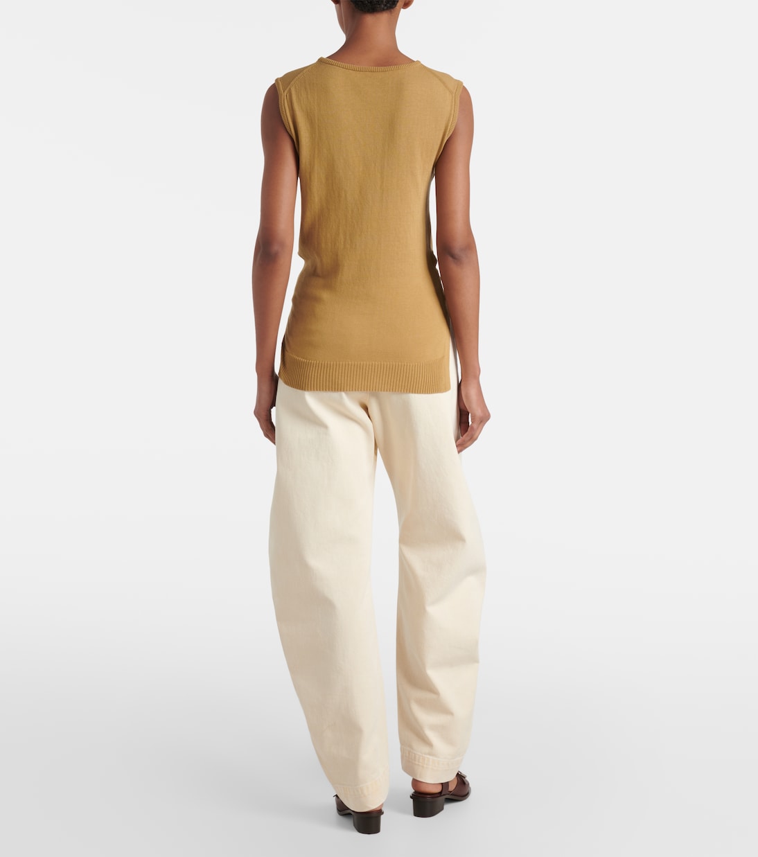 Top de punto de algodón con lazada | Lemaire