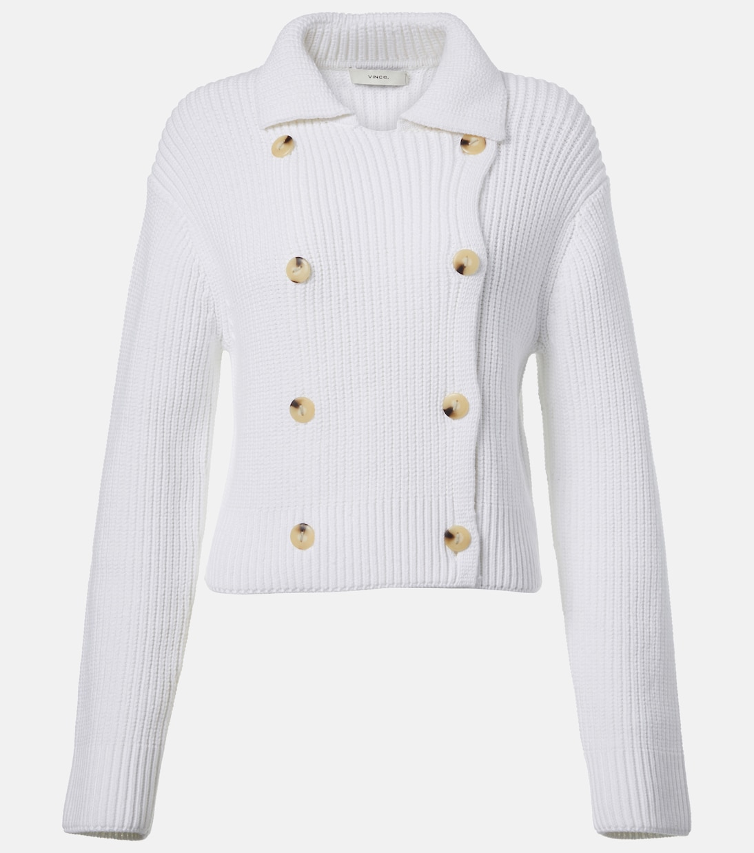 Cardigan doppiopetto in misto cotone | Vince