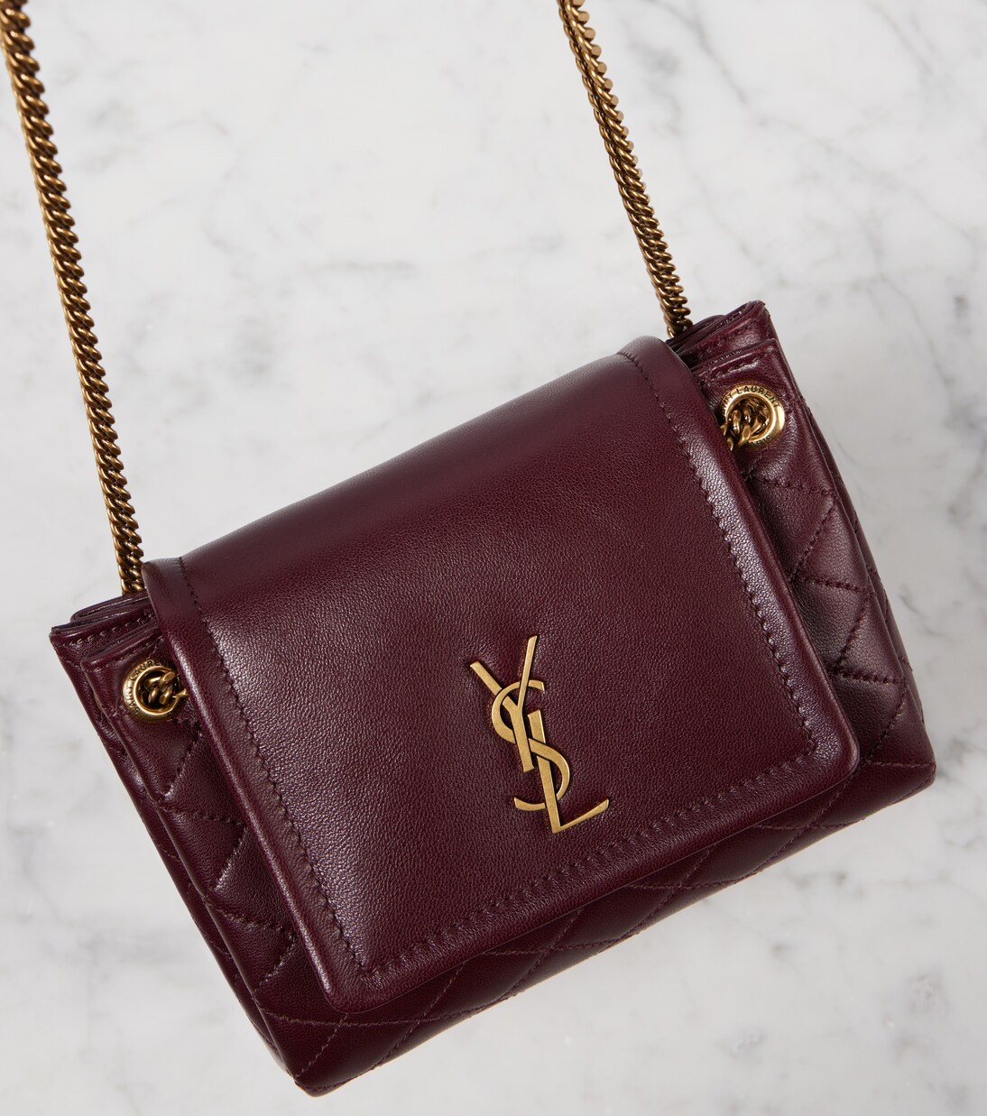 Nolita Mini leather crossbody bag | Saint Laurent