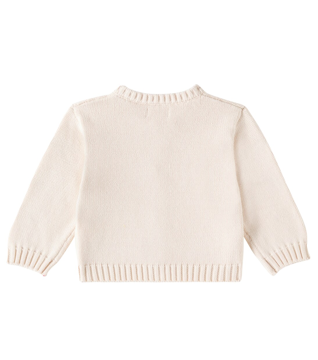 Baby Strawberries embroidered cotton cardigan | Tinycottons