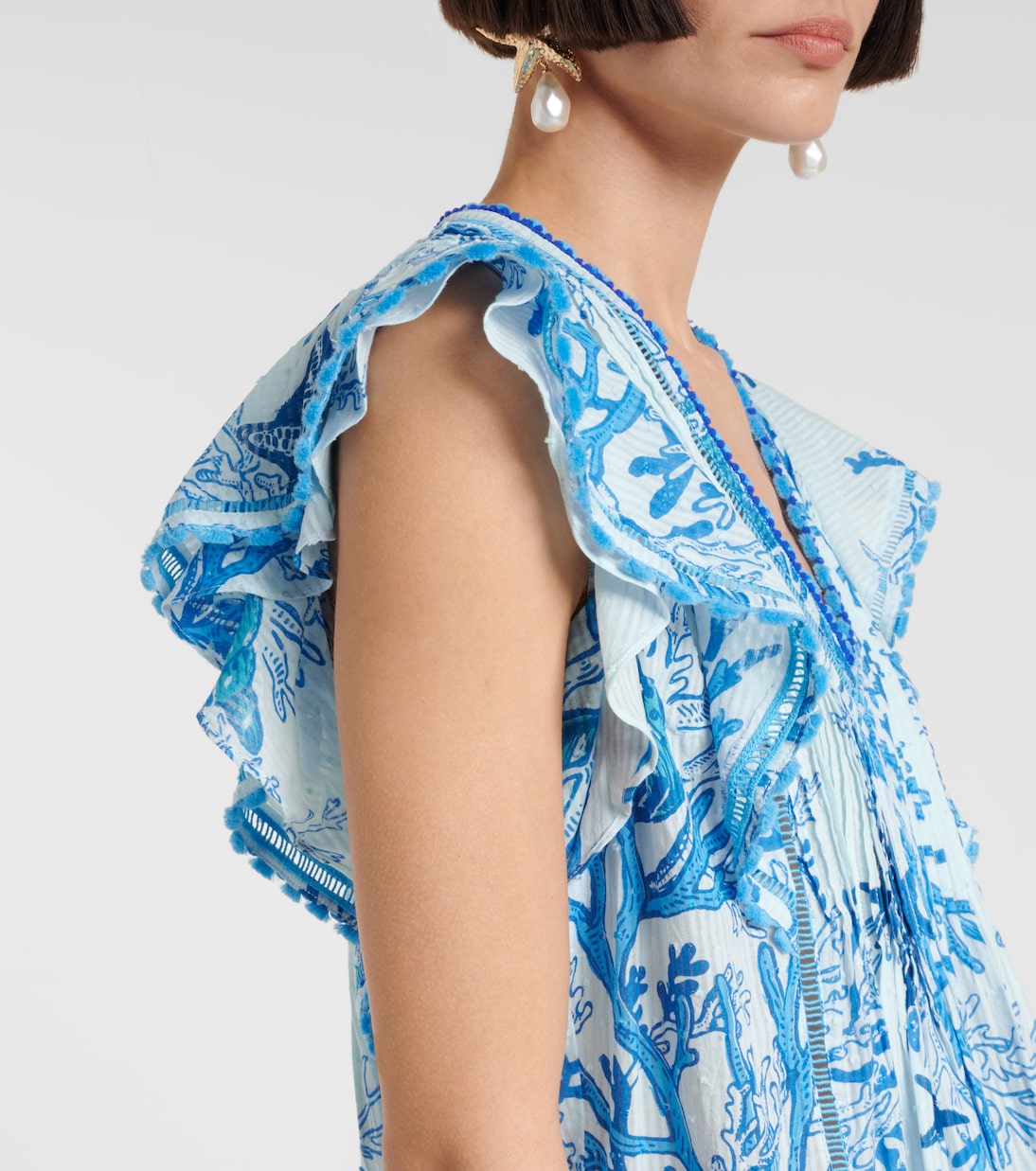 Vestido corto Camelia de algodón | Poupette St Barth