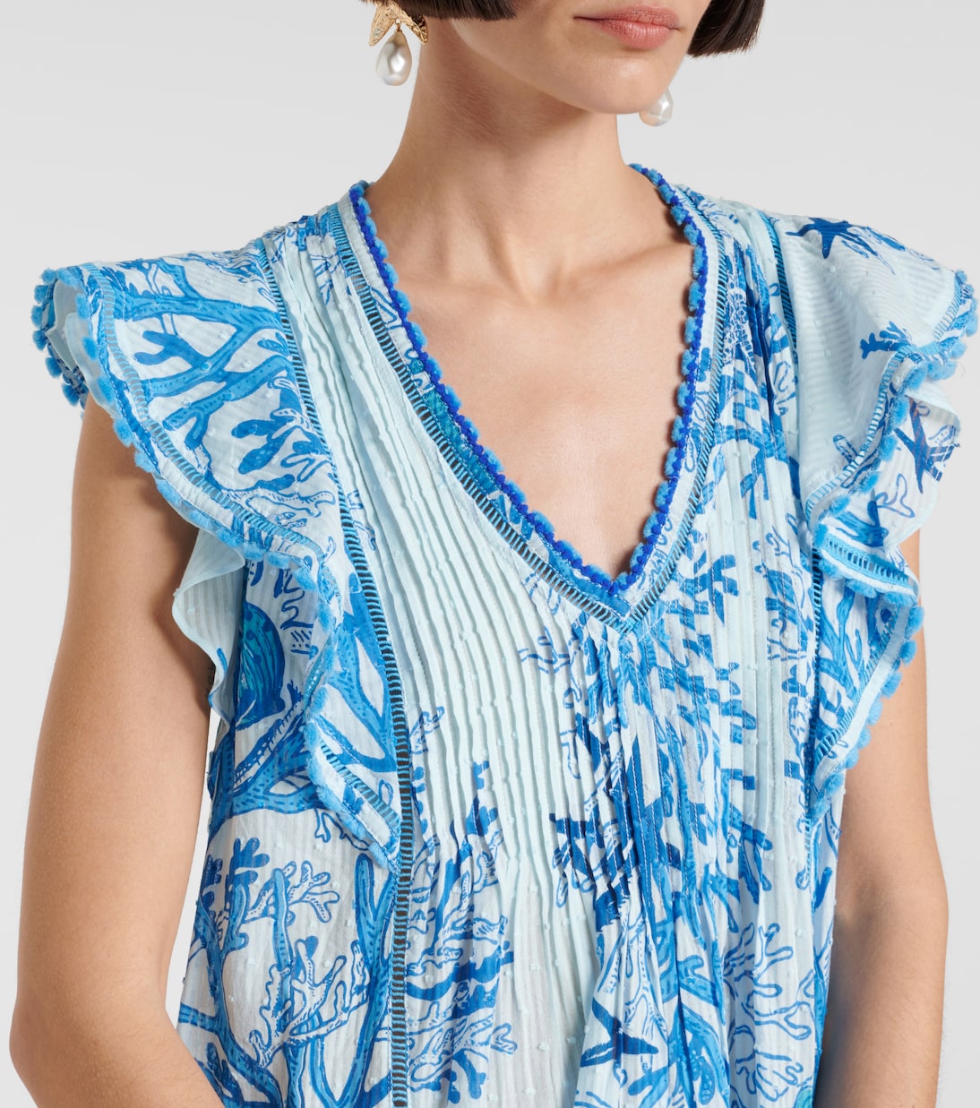 Vestido corto Camelia de algodón | Poupette St Barth