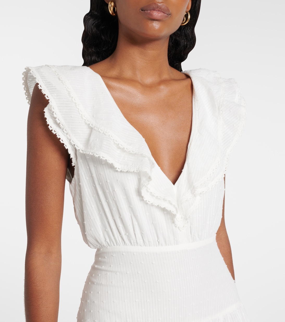 Robe Della rayée en coton | Poupette St Barth