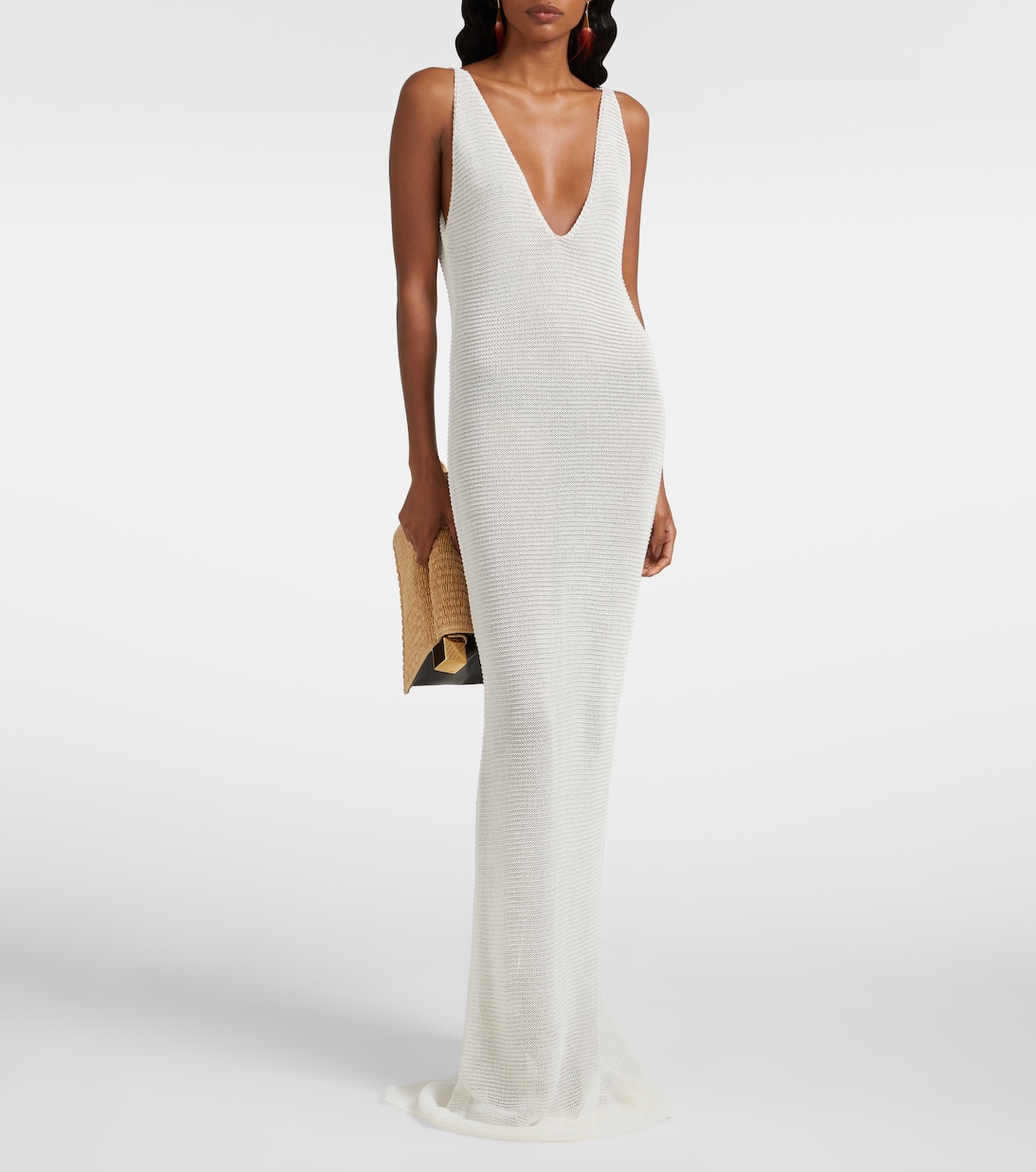 Robe longue en lamé | Bananhot