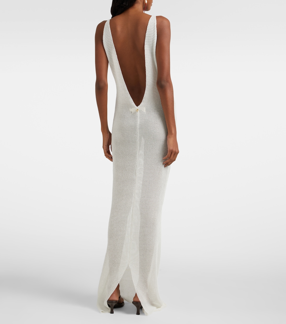 Robe longue en lamé | Bananhot