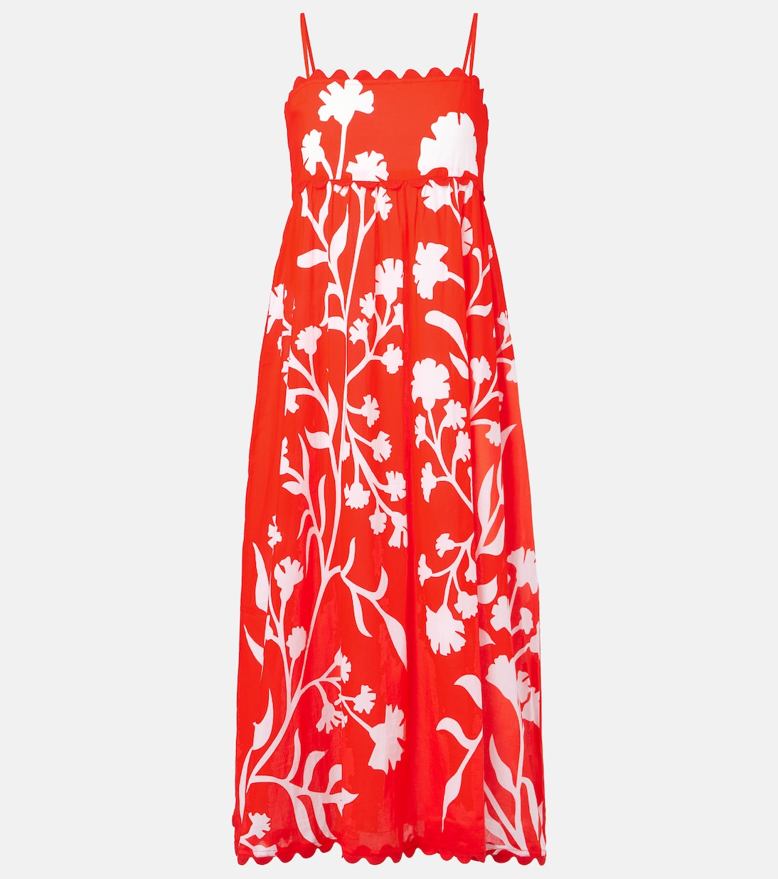 Robe midi imprimée en coton | Juliet Dunn