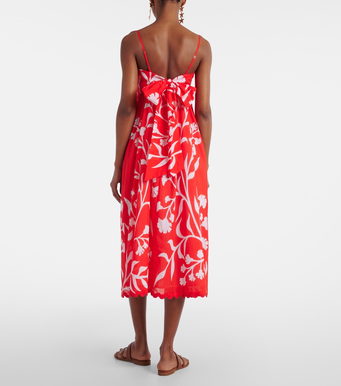 Robe midi imprimée en coton | Juliet Dunn