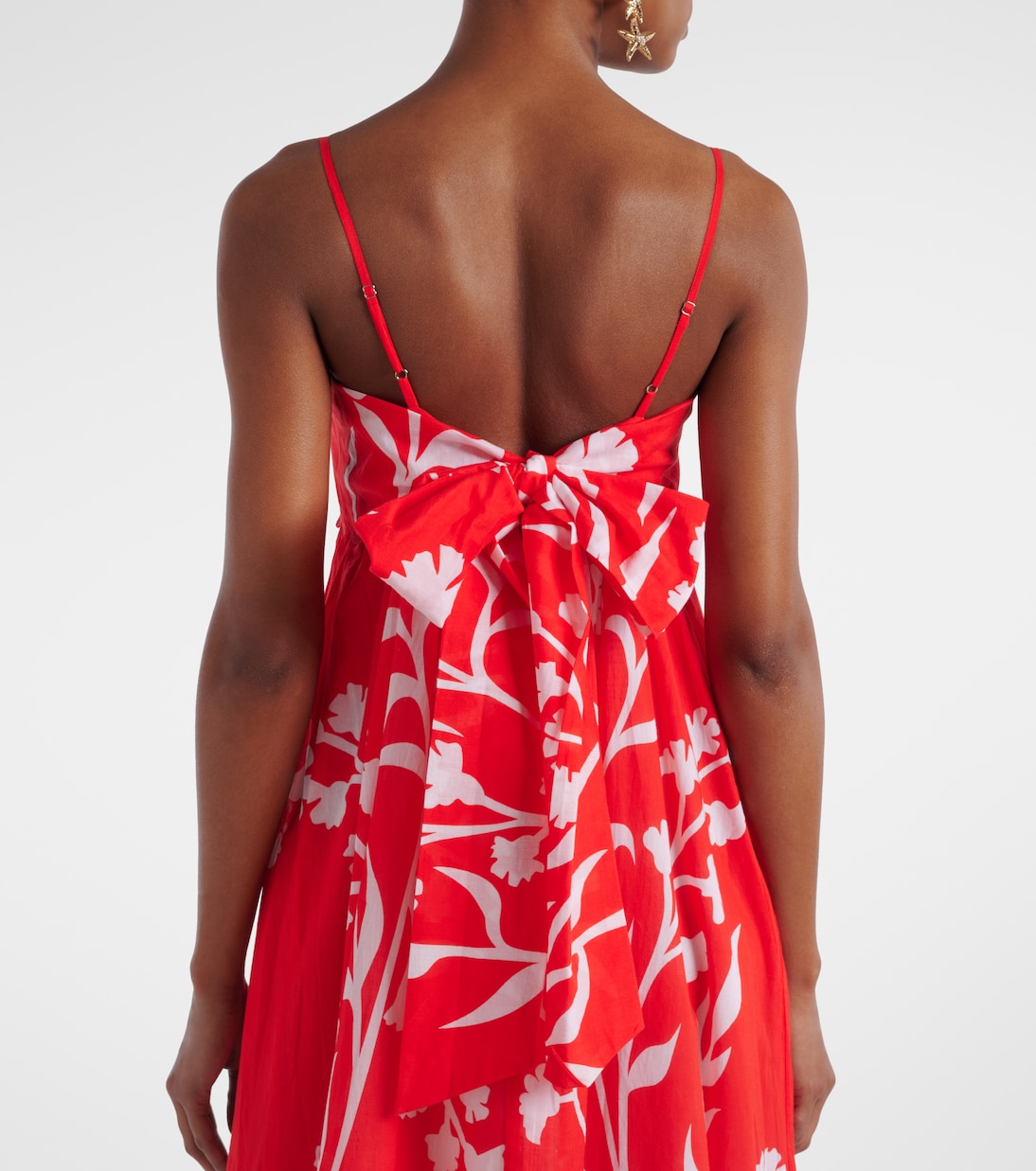 Robe midi imprimée en coton | Juliet Dunn