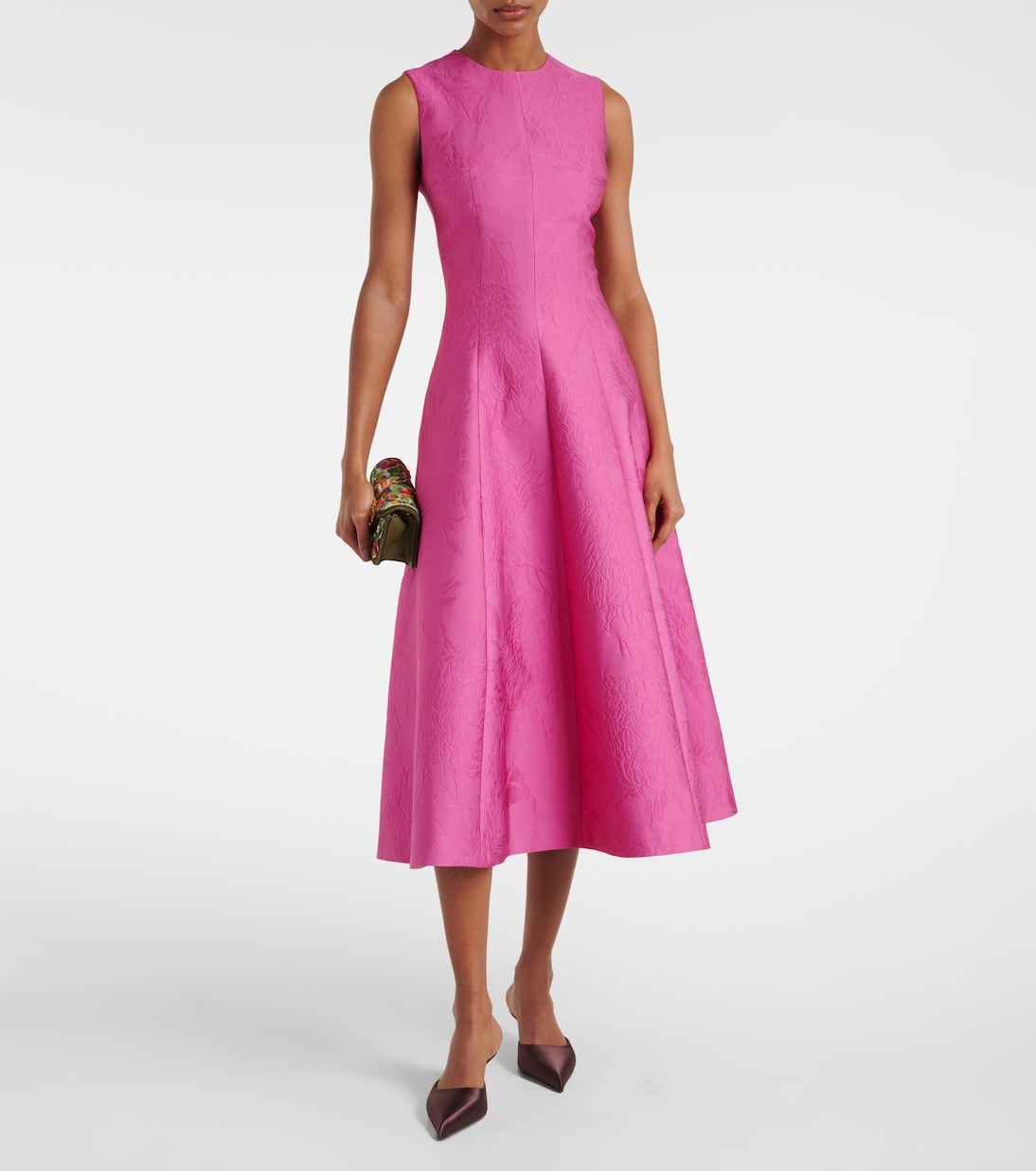 Robe midi Mara en jacquard | Emilia Wickstead