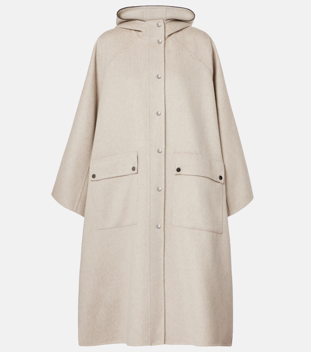 Hooded cashmere cape | Brunello Cucinelli