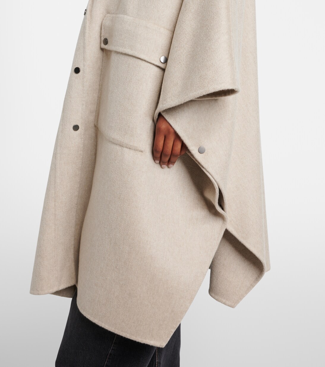 Hooded cashmere cape | Brunello Cucinelli