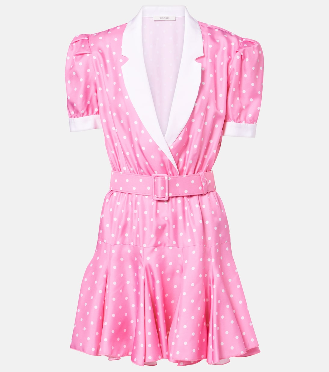 Robe en sergé de soie à pois | Rodarte