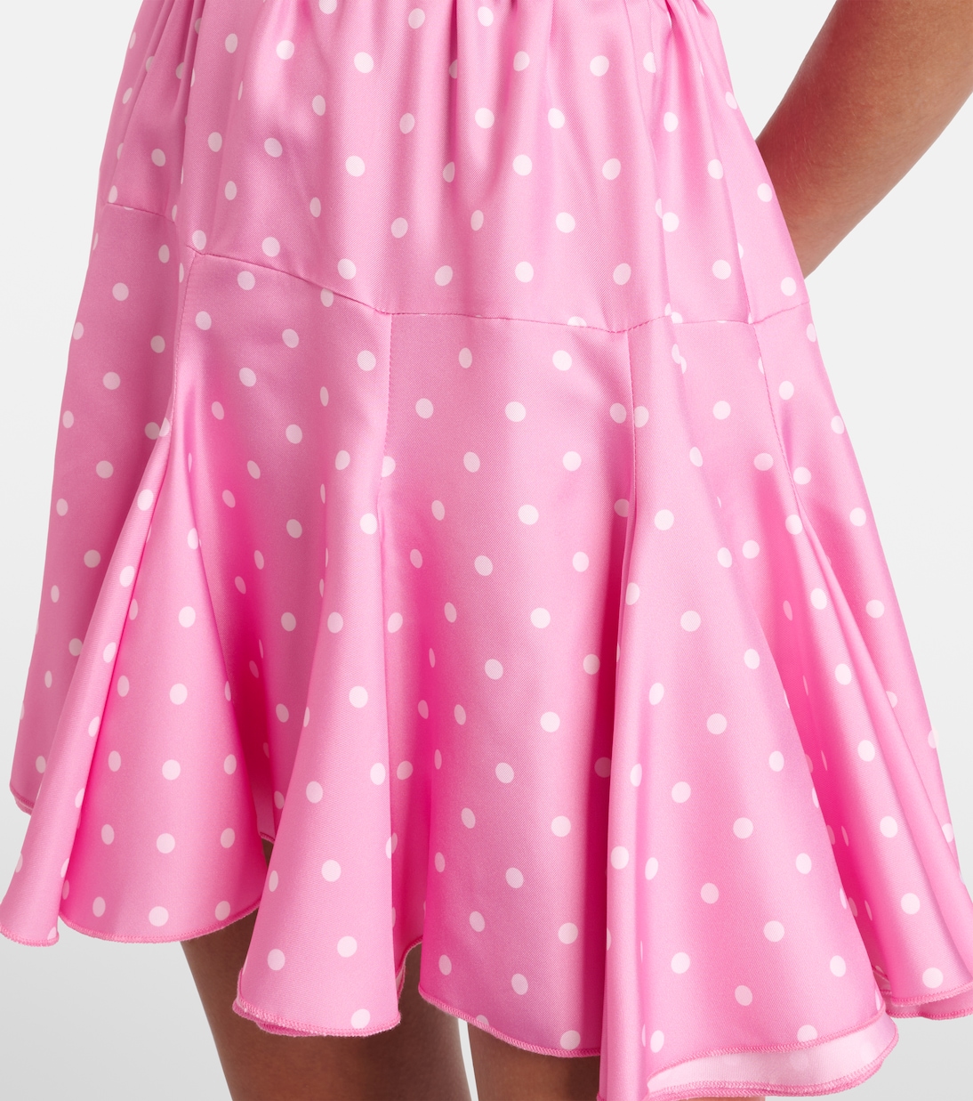 Robe en sergé de soie à pois | Rodarte