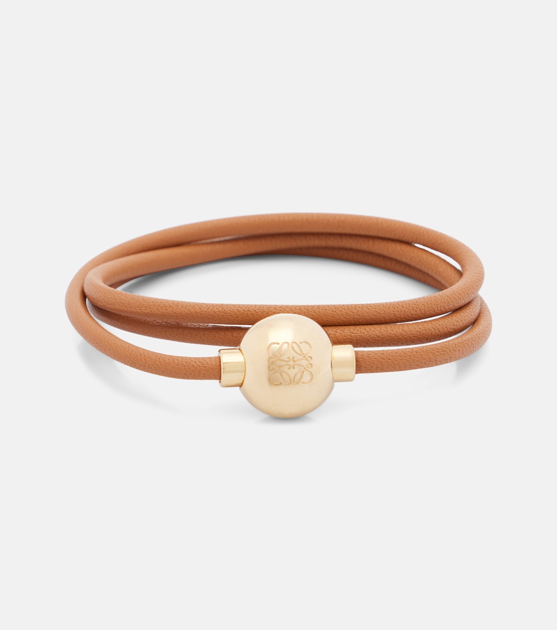 Anagram embellished leather bracelet | Loewe