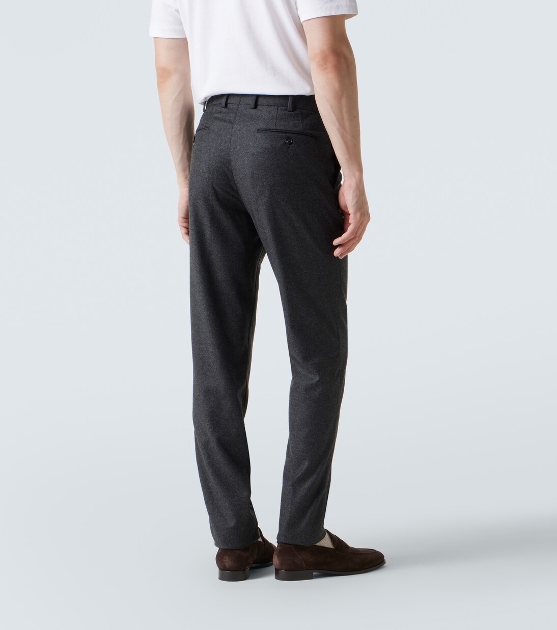 Carlo wool and cashmere straight pants | Loro Piana