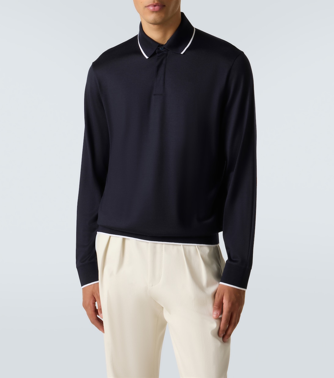 Waitaki virgin wool polo shirt | Loro Piana